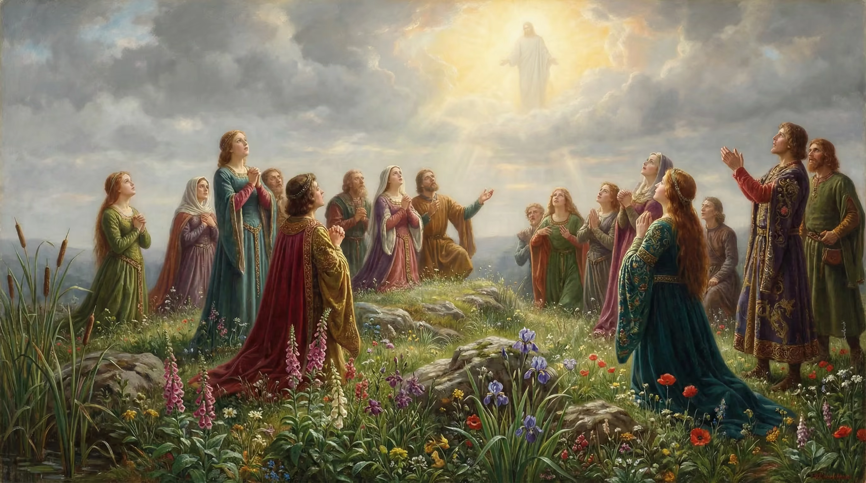 Book of 1 Thessalonians - Bible Art in Pre Raphaelite Style