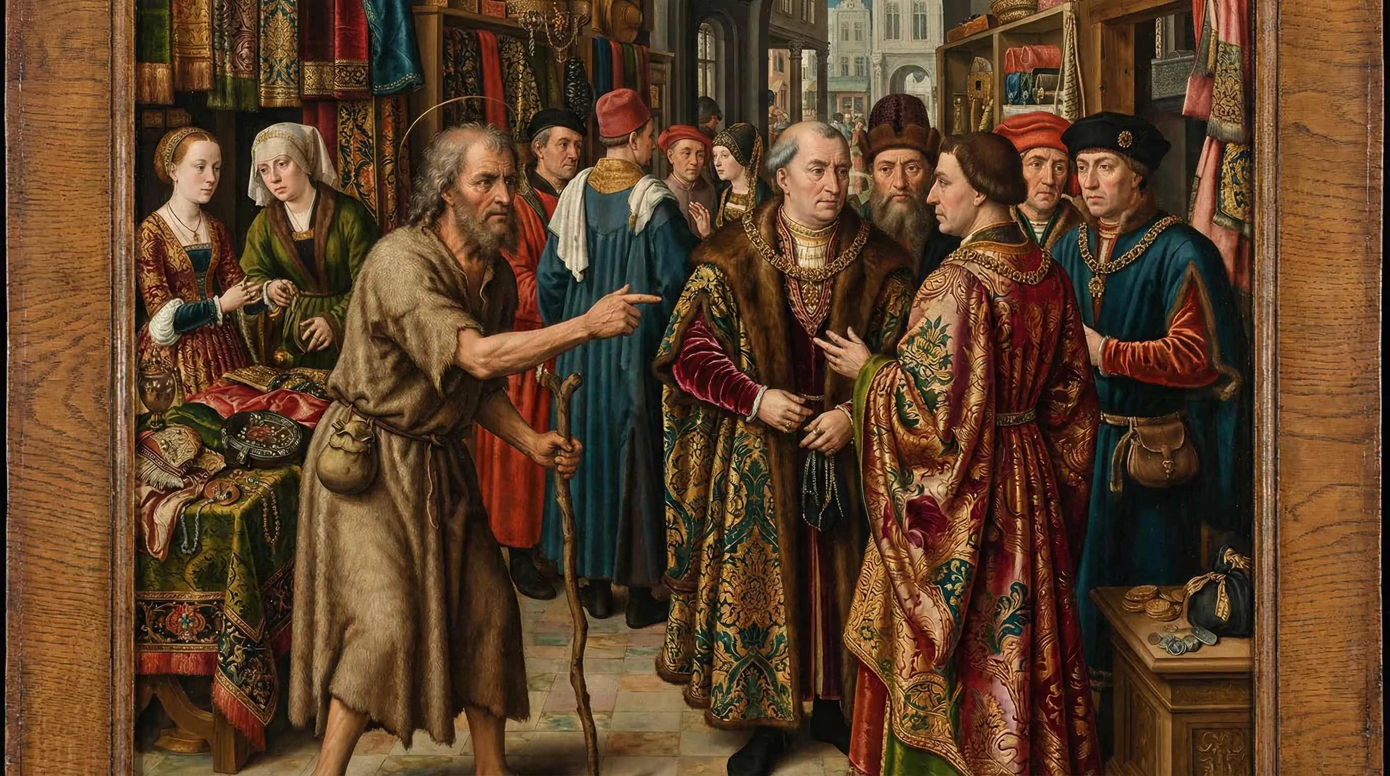 Book of Amos - Bible Art in Northern Renaissance Style