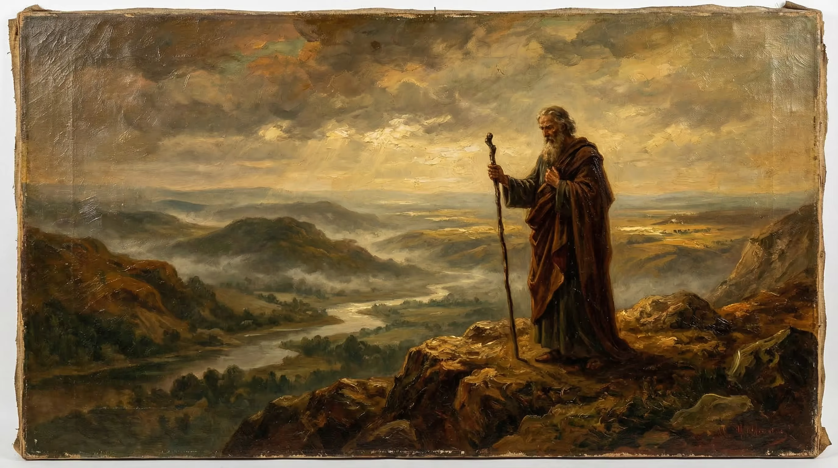 Book of Deuteronomy - Bible Art in Romantic Period Style