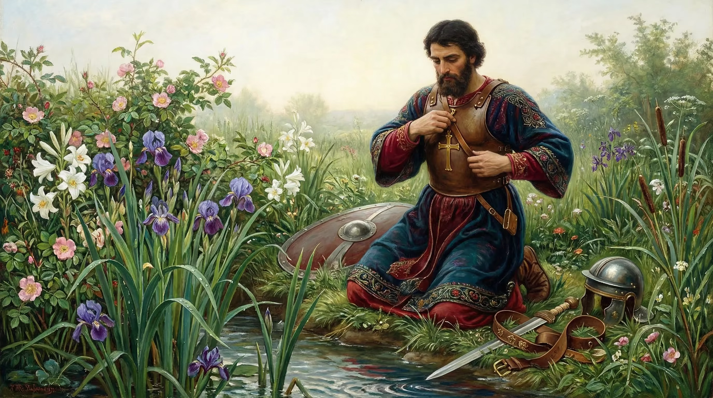 Book of Ephesians - Bible Art in Pre Raphaelite Style