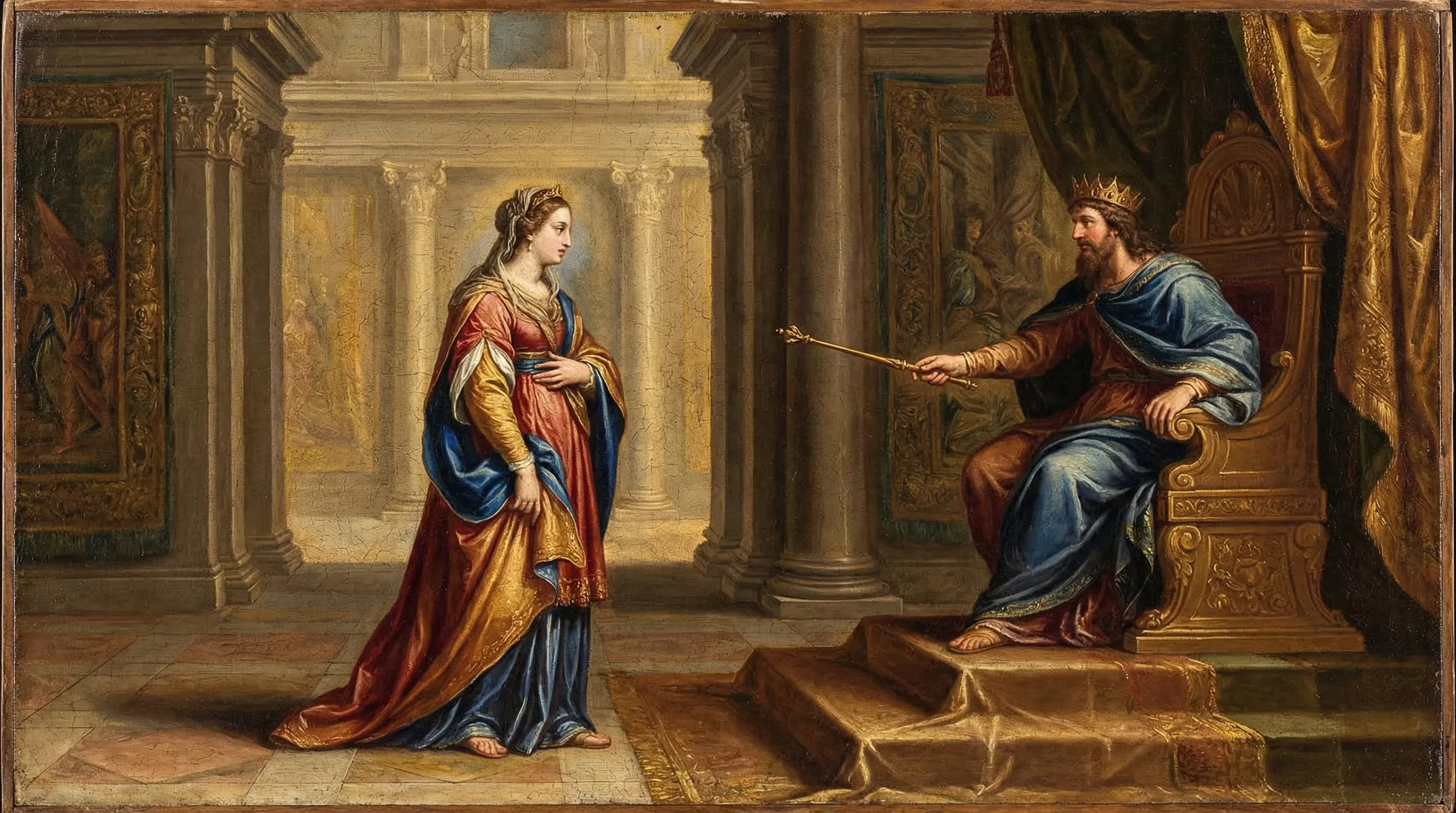 Book of Esther - Bible Art in Italian Renaissance Style