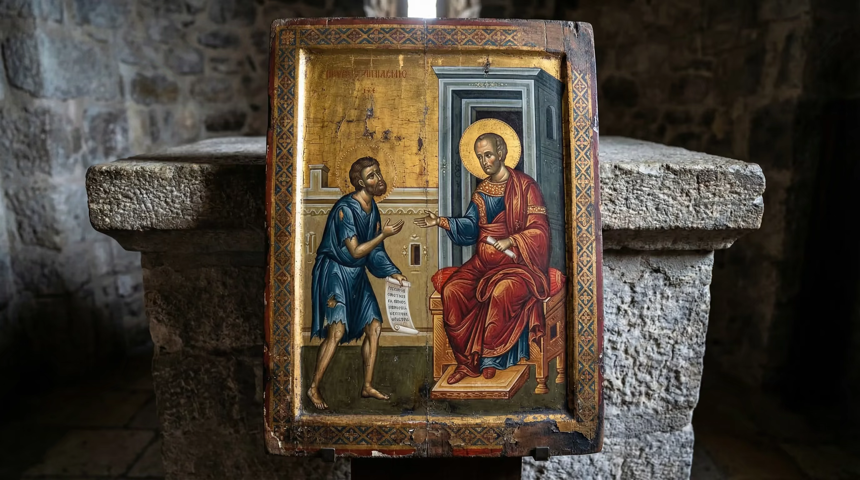 Book of Philemon - Bible Art in Byzantine Orthodox Style