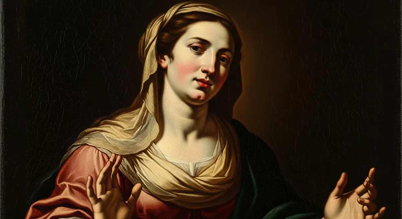 Ruth and Boaz - Biblical Painting in Baroque Drama Style