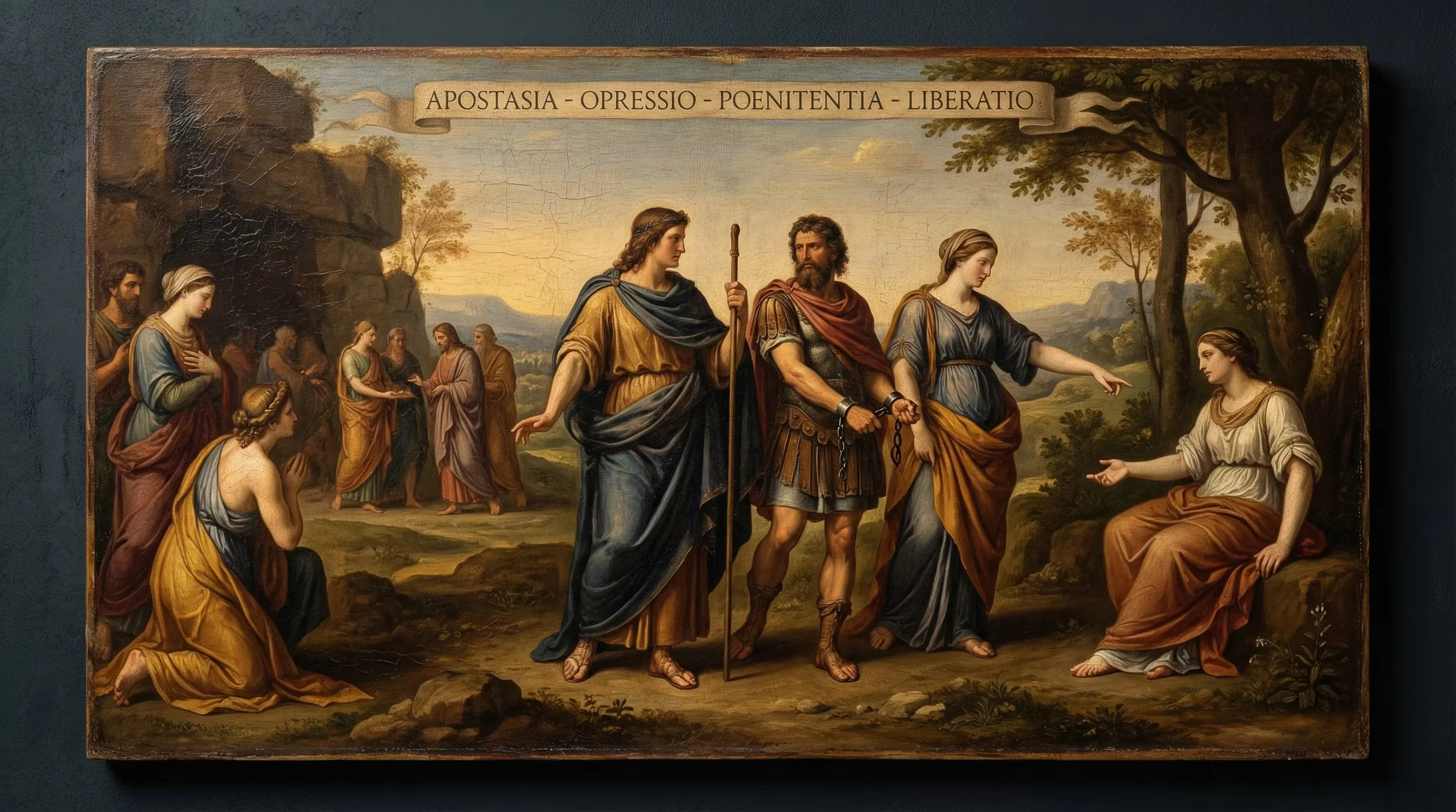 The Period of the Judges - Biblical Painting in Italian Renaissance Style