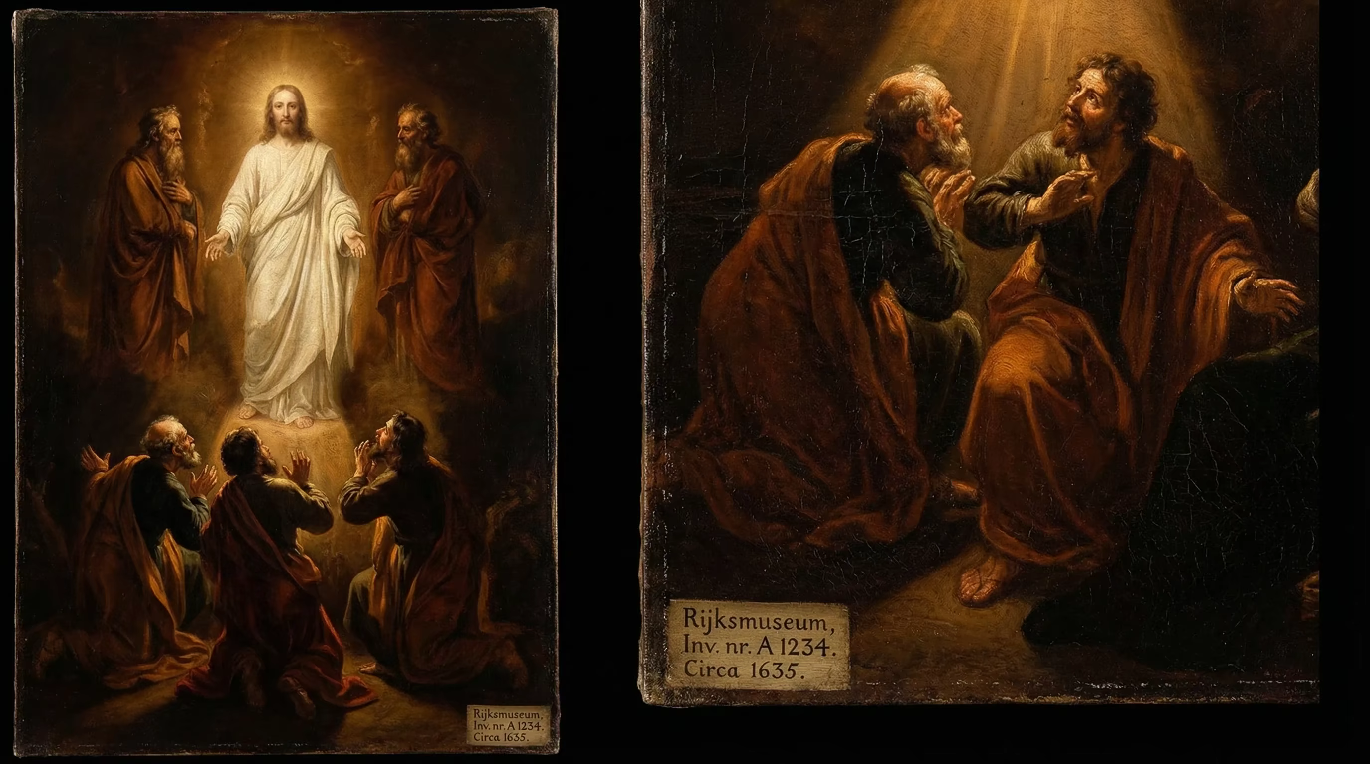 The Transfiguration - Biblical Painting in Baroque Drama Style