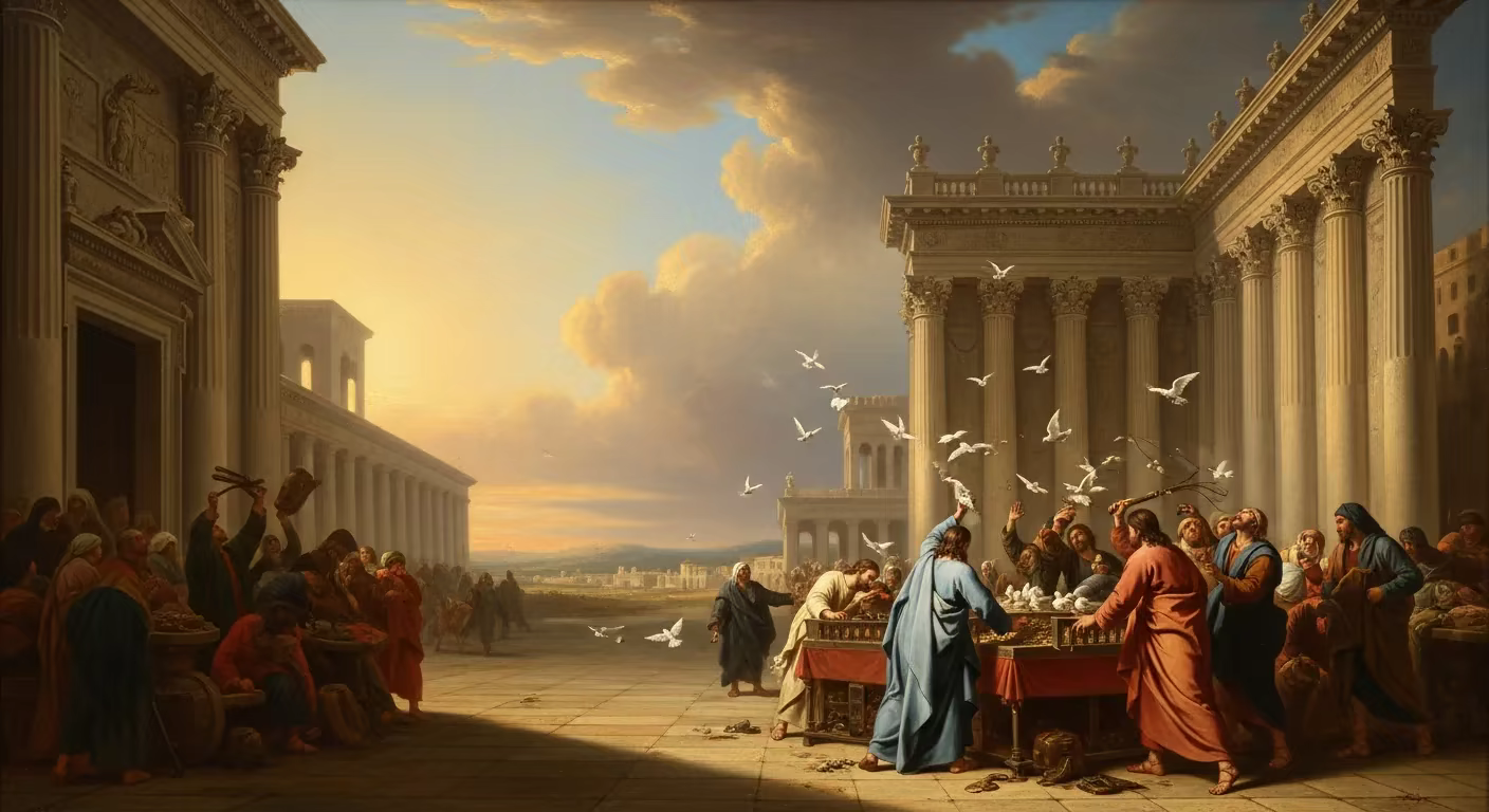 Bible Anger - Painting in Romantic Period Style