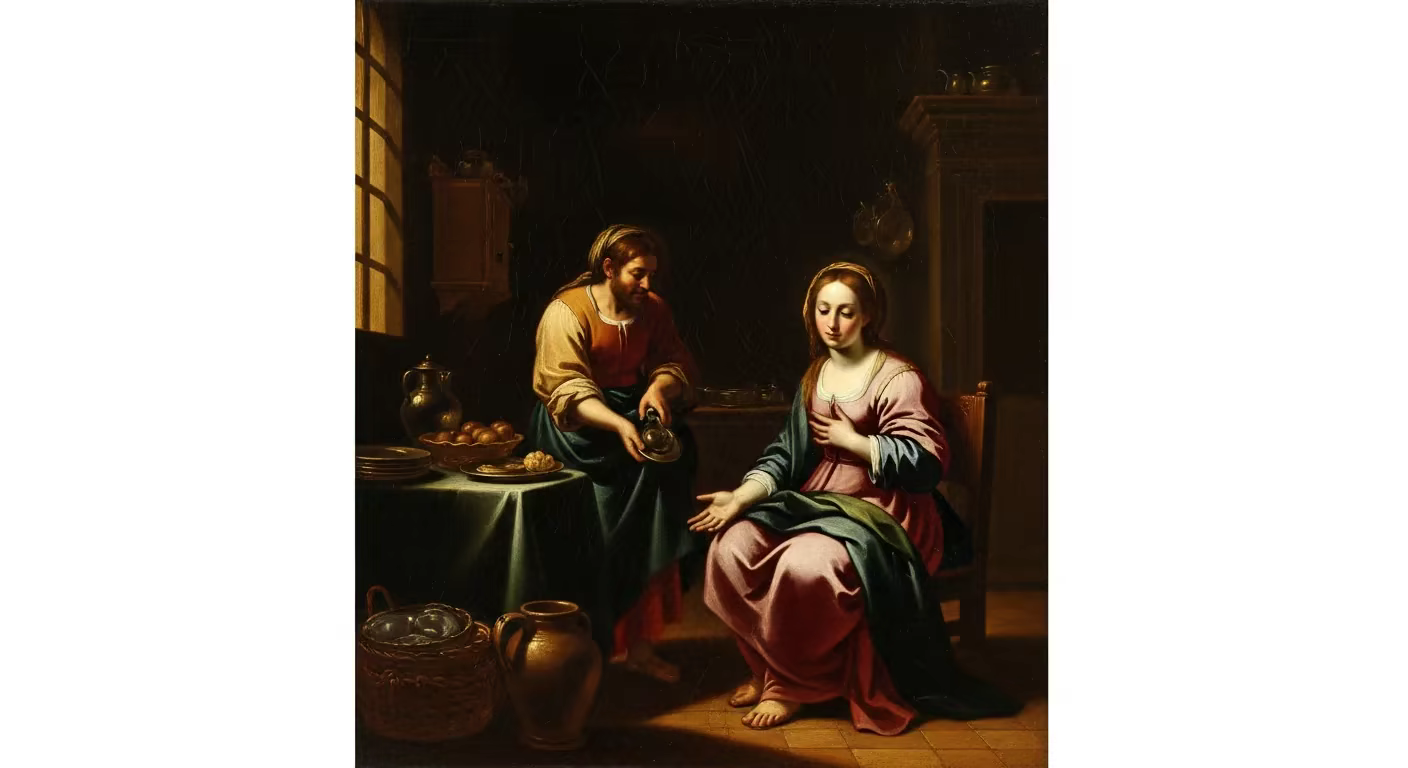 Bible Anxiety - Painting in Baroque Drama Style