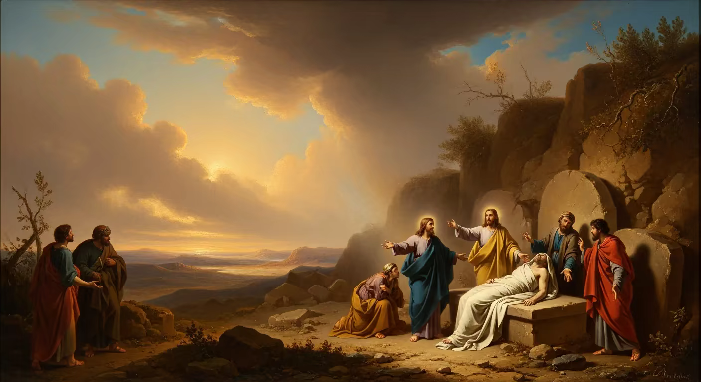 Bible Death - Painting in Romantic Period Style