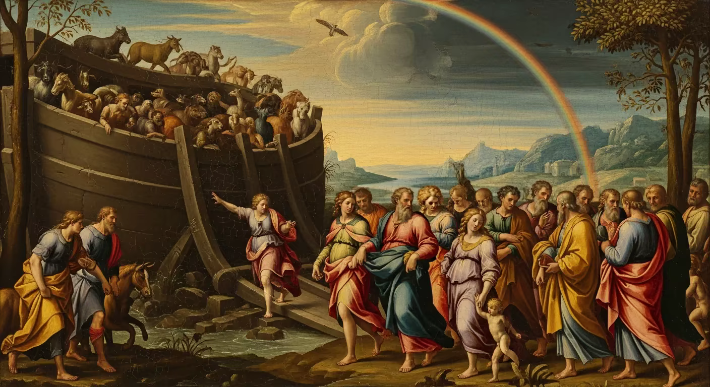 Bible Family - Painting in Italian Renaissance Style