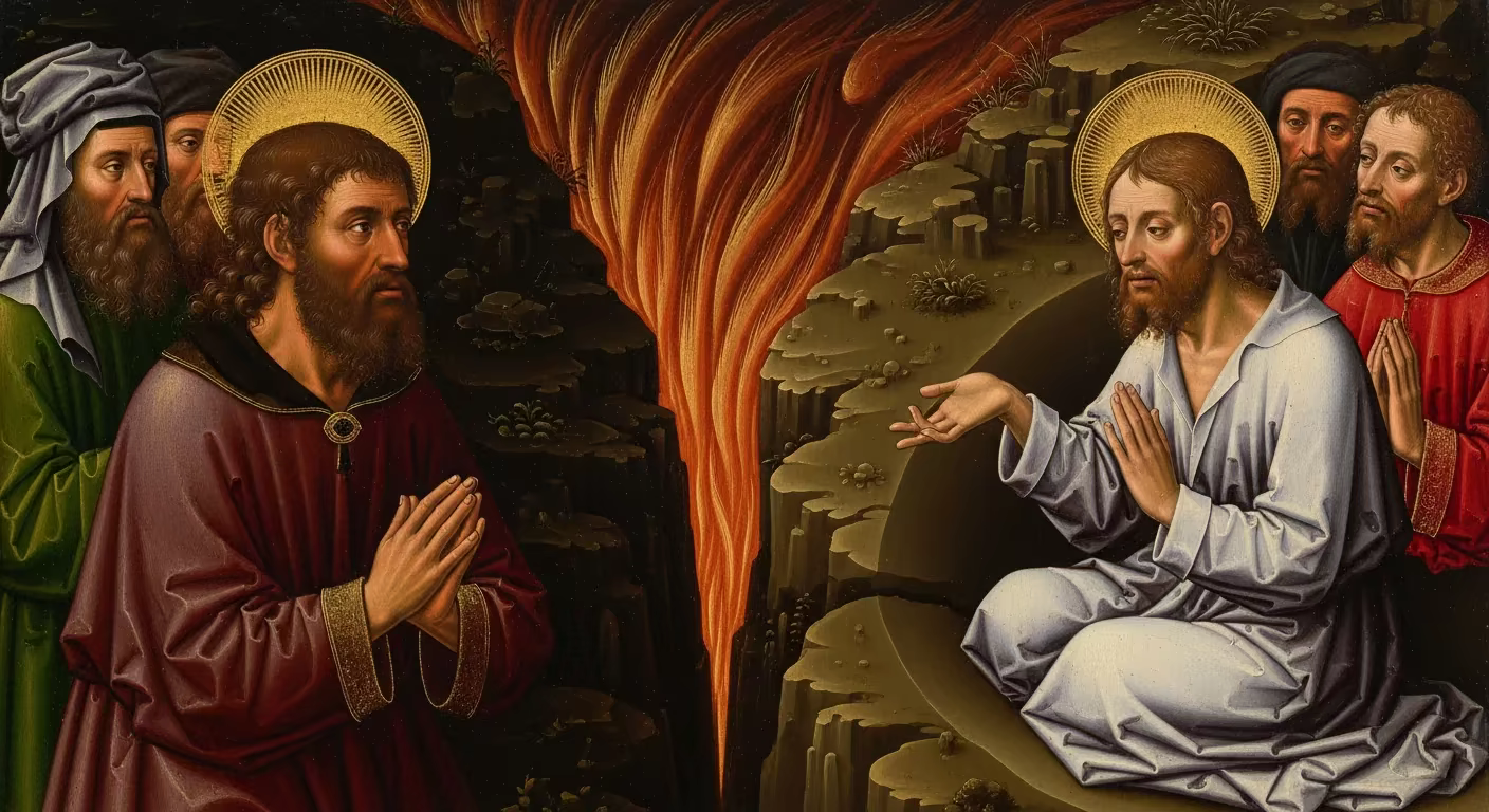 Bible Hell - Painting in Northern Renaissance Style