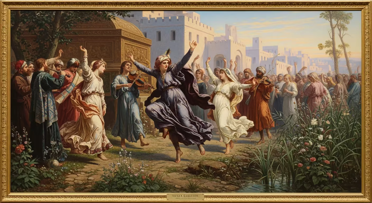 Bible Joy - Painting in Pre Raphaelite Style