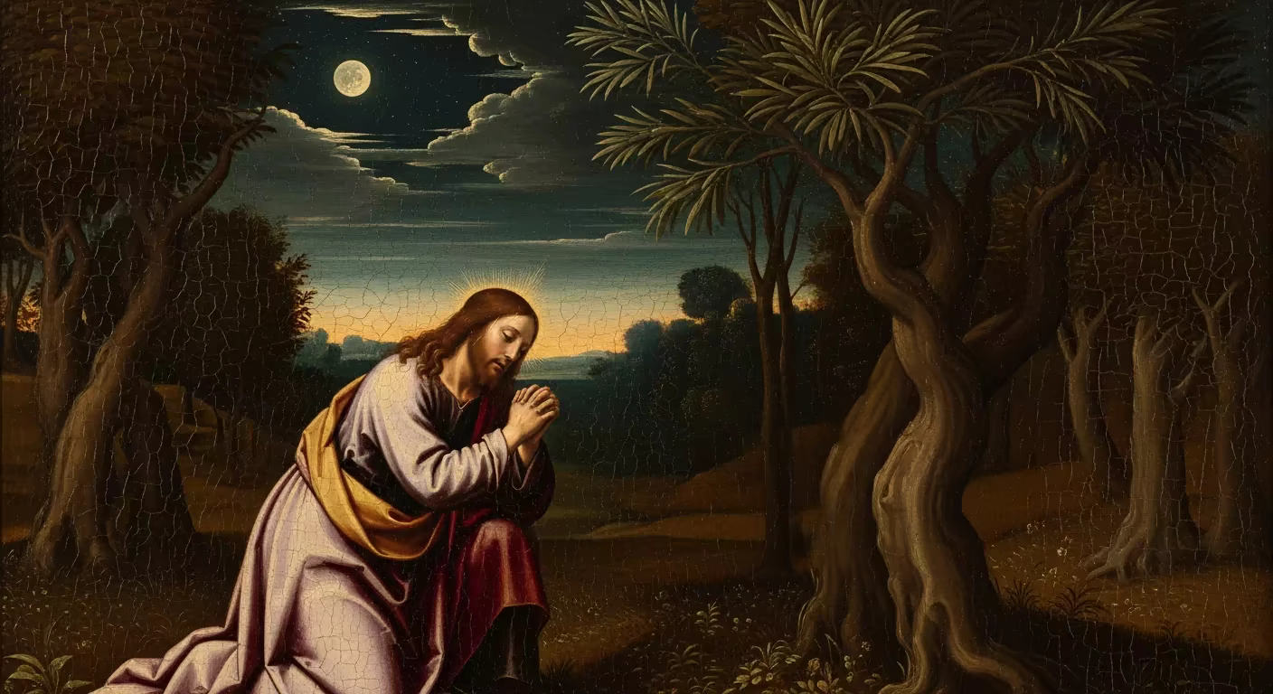 Bible Prayer - Painting in Italian Renaissance Style
