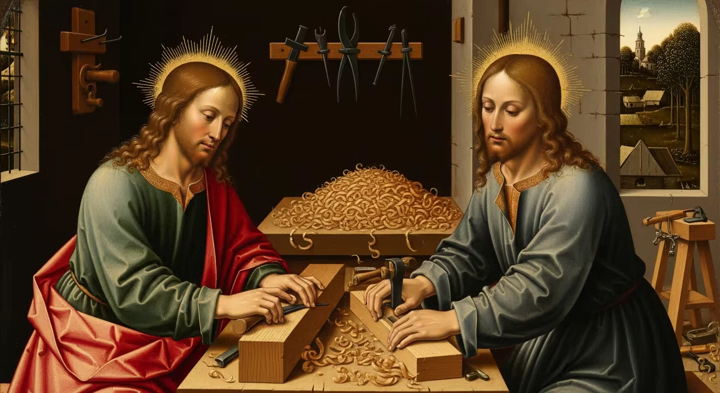 Bible Work - Painting in Northern Renaissance Style